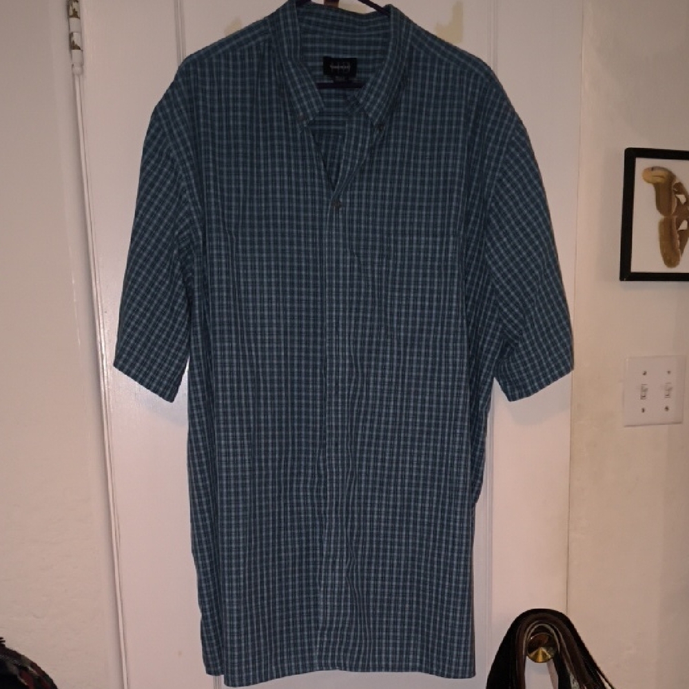 Harbor Bay | Men's Blue Plaid Casual Shirt